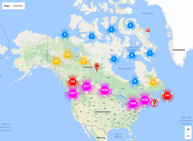 United States Cell Tower Map SCADACore