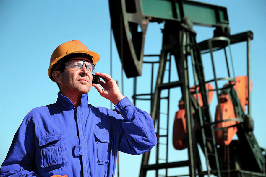 Satellite Pumpjack Monitoring Callout Field Worker